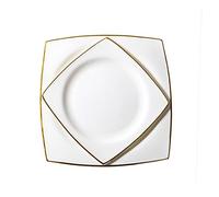 Piatti piani Piatti piani in ceramica Piatti da portata da 25,4 cm e 20,3 cm per pasta, tagliatelle, bistecche e piatti per antipasti. Forno a microonde e lavabile in la