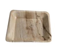 Piatti Piani Quadrati Foglia di Palma 17x17 cm 25 pz - Piatto Bio Compostabile