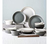Piatti/piatto/set di stoviglie, set di stoviglie per 4, set da tavola moderno - Piatti e ciotole della serie Morandi - Piatti in ceramica opaca - Stile nordico alla moda - lavastoviglie e sicurezza in