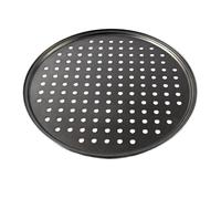 Piatti Pizza 24.5/26/28/32 centimetri In Acciaio Al Carbonio antiaderente Pizza Teglia Stampo Bakeware Piatto Piatto Profondo Strumenti Vassoio Rotondo Vassoio Pan di Cottura grandi(28cm with hole)
