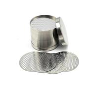 Piatti portatili for setaccio diamantato in acciaio inossidabile 75 pezzi, vassoi a rete di precisione da 80 mm, adatti for la creazione di gioielli e lo screening professionale di pietre preziose