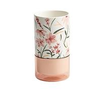piatti, Portautensili in ceramica con vassoio raccogligocce rimovibile dipinto a mano, organizer multicolore for il piano di lavoro della cucina(B)