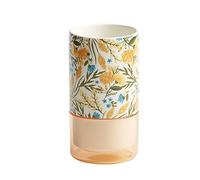 piatti, Portautensili in ceramica con vassoio raccogligocce rimovibile dipinto a mano, organizer multicolore for il piano di lavoro della cucina(A)