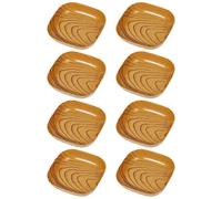 Piatti quadrati in legno, piatti in robusto materiale PP progettati per piatti freddi e salse