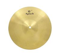 Piatti Ride Piatto Professionale In Lega Di Ottone 8 10 12 14 16 18 20 Pollici Crash Ride Hi Hat Per Principianti Che Praticano Il Gioco(12Inch)