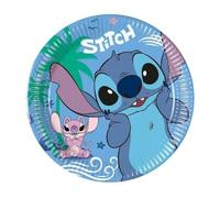 Stitch: Piatti di carta - 20 cm, confezione da 8 pezzi