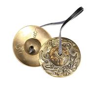 Piatti Tingsha in bronzo, campana per yoga, piatti buddisti Tingsha A, tipo A