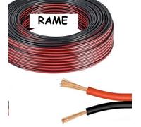 PIATTINA ROSSO NERA IN RAME LED CASSE AUDIO 2x0,50 -0,75- 1- 1,5 - 2,5 mmq