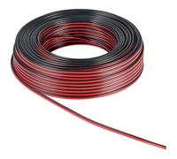 PIATTINA ROSSO/NERA SEZ. 2X0,75 - conduttore in CCA - conf. 25m