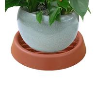 Piattini vegetali per interni, piattini in vaso di fiori,Vassoio di drenaggio succulento | Piattini di posizionamento antiscivolo multifunzionali per fiori, succulenti, con d