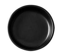 Piattino Giapponese in Materiale Ceramico Nero Opaco per Salsa e Antipasti | Superficie Antiscivolo, Resistente alle Alte Temperature, Facile da Pulire, per Intrattenimento e Pasti Familiari