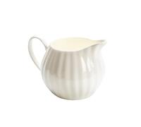 piattino per sugo Brocca for latte e caffè in ceramica bianca, salsiera con manico for salse, insalata Salsiere