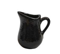 piattino per sugo Brocca for latte e caffè in ceramica creativa con manico, nera, for salsiera da 100 ml Salsiere