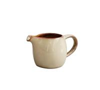 piattino per sugo Brocca for latte in ceramica creativa con manico multicolore, for condire e servire salsiera da 80 ml Salsiere(Bruin)