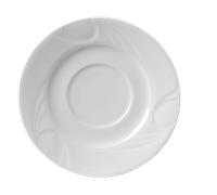 HENDI Piattino, per HENDI Ciotola per zuppe 798805, angoli robusti e smalto di qualitá, adatto a microonde e lavastoviglie, ø180mm, porcellana bianca