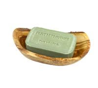 Piattino Portasapone " Rustico " Di Ulivo Con Pflanzlicher Sapone " Olive "