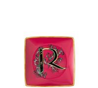 Piattino Quadrato 12 cm Versace Alphabet Lettera R | Porcellana