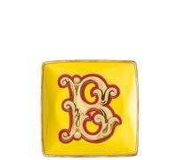 Piattino Quadrato Giallo Lettera B Versace Holiday Alphabet