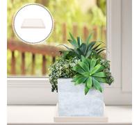 Piattino quadrato per fioriera Vaso per piante in ceramica Piatto per acqua