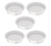 Piattino vegetale, vassoio vaso | fioriera trasparente interno,5X vassoi vaso piattino piante da interno ed esterno, s vaso di s piante per la protezione del macinino