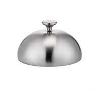 Piatto a cupola in acciaio inox, coperchio per bistecca per barbecue e protezione degli alimenti, mantiene il pasto caldo e al sicuro dagli insetti, per interni ed esterni, feste e uso in cucina (20
