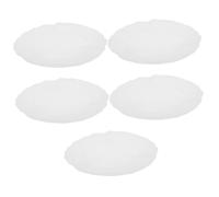 Piatto a forma di fiore bianco, per insalata e dessert, versatile, design smerlato per casa, ristorante, matrimonio