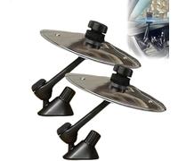 Piatto a tamburo per bocchetta dell'aria dell'auto, divertente gadget musicale per conducenti e batteristi, facile installazione e robusto, adatto a tutti i tipi di veicoli (argento, 2 pezzi)