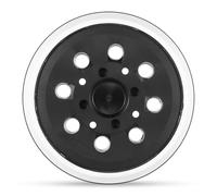 Piatto abrasivo da 125 mm, piastra abrasiva da 125 mm, con 8 fori, compatibile con Bosch PEX 300 AE PEX 400 AE, levigatrice orbitale, piastra abrasiva con sistema di gancio e loop per smerigliatrice