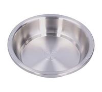 Piatto arrotondato per zuppa, facile da riporre Piastra in acciaio inox 304 Superficie liscia Facile da pulire per la domestica(Bel piatto profondo 304: 20 cm)