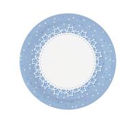 Piatto carta 23 cm - 8 pezzi - baby stelle azzurro