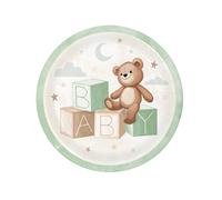 Piatto Carta 23 cm- 8 pezzi - Teddy Bear