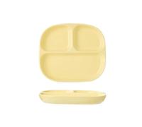 Piatto Ceramica Diviso con Scomparti, Piatto da Tavola Elegante, Piatto Portata Multiuso, Vassoio Snack, Sezioni Separate per Vari Alimenti, Perfetto per Casa E Cucina Moderna