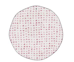 Piatto Colazione Hearts all over Cuori Bianco Rosa D.23cm BASTION COLLECTIONS