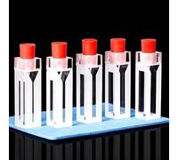 Piatto colorimetrico chiuso fluorescente al quarzo - Volume da 350ul a 1750ul, lunghezza del percorso 1-5 mm, resistente agli acidi e agli alcali,1 pz