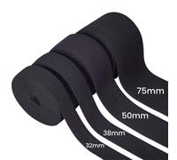 Piatto Corda Elastica 27.9/10.4/2,2, 3cm - 32/38/50/75mm Larga Nera Bianco