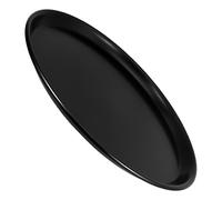 Piatto Crisp Microonde Antiaderente Tondo in Lega di Alluminio Nero | Teglia Rotonda per Pizza, Diffusione Uniforme del Calore, Design Antiscivolo, per Forno e Frittura