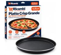 Piatto Crisp per Microonde Compatibile con Whirlpool Ø32 cm H 2,5 cm Piatto Croccante Ricambio per Serie Crisp Pizza e Gratinati