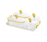 Piatto Da Antipasto per Feste Ciotola Vassoio di Frutta Secca Piatti per Snack