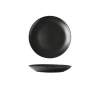 Piatto da bistecca a microonde smerigliato nero creativo semplice giapponese per uso domestico -6 pollici piatto poco profondo satinato