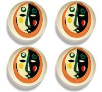 Piatto da colazione Serax | Stoviglie Feast di Ottolenghi | 4 piatti da dessert | Servizio Piatti In Gres Colori Assortiti | Stoviglie per cene domestiche, feste, Natale