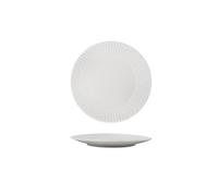 Piatto da dessert bianco puro con perline | piatto da bistecca resistente alle alte temperature rotondo domestico -6 pollici perline.