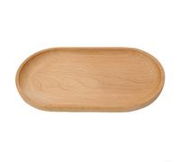 Piatto da dessert rotondo realizzato a mano in legno per servire snack freddi con caffè o tè in un fine settimana pomeriggio design (18 x 10 cm)