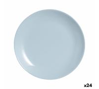 Piatto da Dolce Luminarc Diwali Paradise Azzurro Vetro 19 cm [24 Unità]