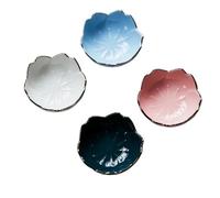 Piatto da immersione con petali di Sakura in ceramica 4 pezzi per Salse