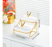 Piatto da piatto di frutta secca vassoio che serve per le caramelle snack di