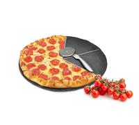 Piatto da Pizza Set ø36cm Ardesia Con Tagliapizza Pizzaschneidebrett Pizzabrett