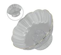 Piatto da portata base robusto ciotola per frutta in plastica trasparente con ba