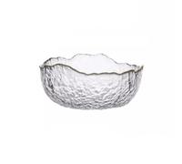 Piatto da Portata di Frutta Piatto da frutta creativo in vetro trasparente for la casa, soggiorno, insalatiera di cristallo, ciotola da frutta creativa nordica con petali Piatti di Frutta