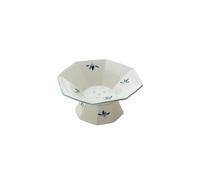 Piatto da Portata di Frutta Piatto da frutta drenabile Piatto da dessert in ceramica con piede alto Piatto da frutta cinese Adatto for il ristorante, l'home office Piatti di Frutta
