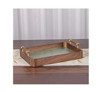 Piatto da Portata di Frutta Piatto da frutta for la casa Vassoio rettangolare for la conservazione della frutta in legno Soggiorno Cucina Tavolo da pranzo Decorazione Piatto for frutta in vetro Piatto